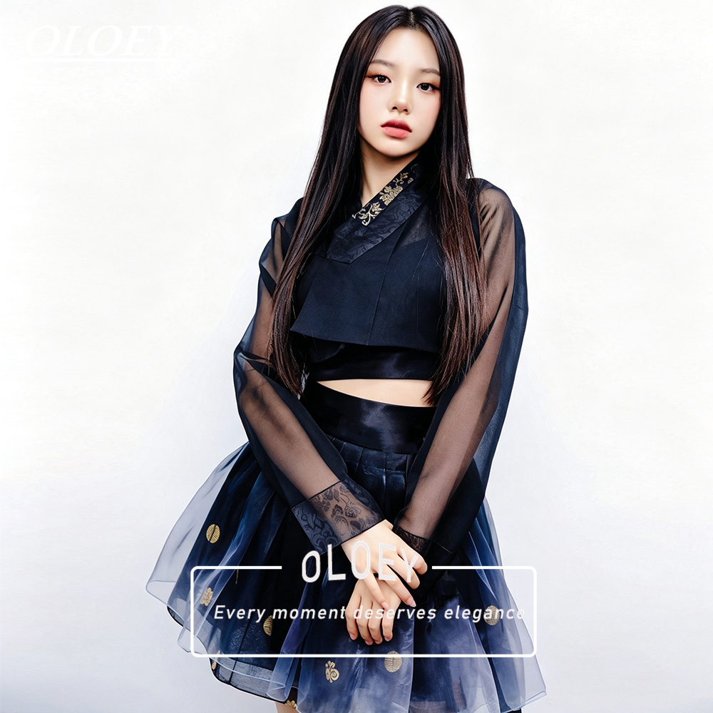 Modern Korean Lifestyle - OLOEY Vintage Kontrastfarbenes Kurzes Hanbok 2026