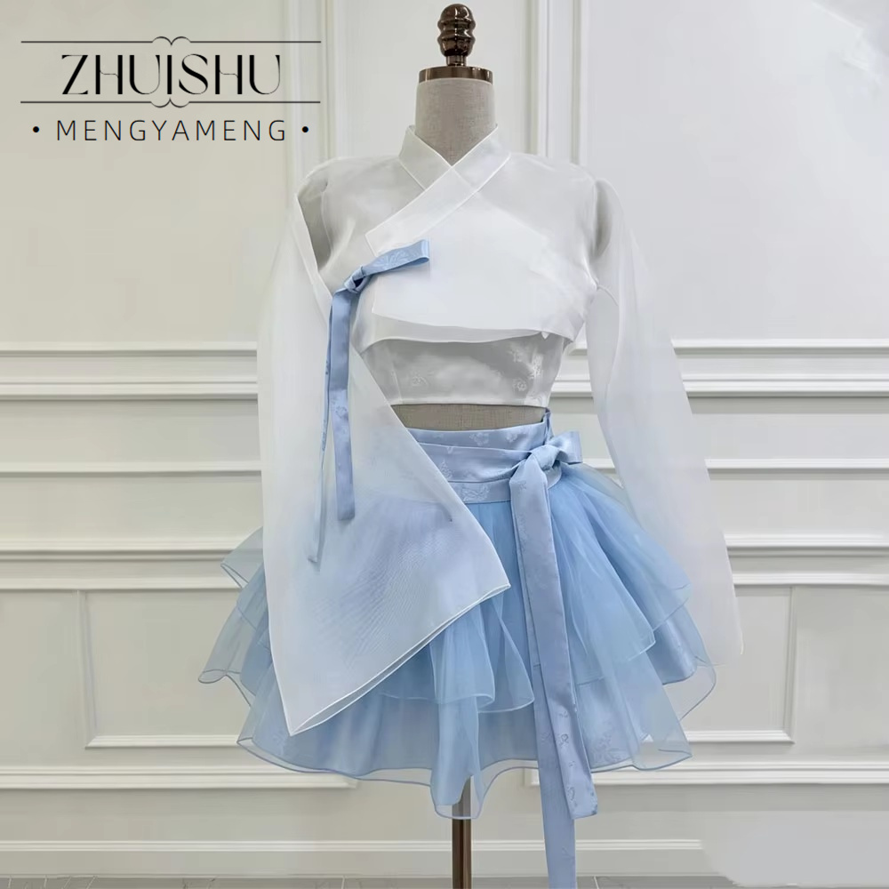 Modernes Blau-Weißes 3-teilige – Modern Korean Lifestyle Bewertung und Preis